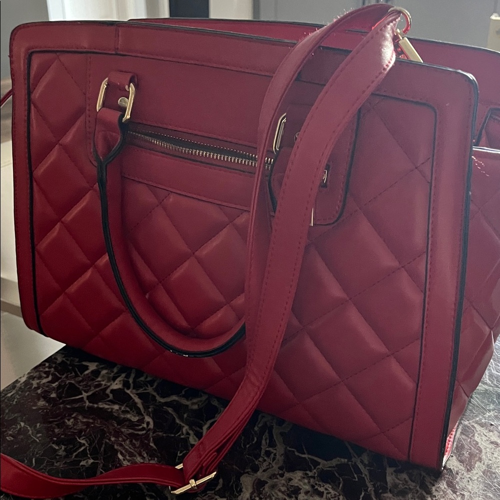 Dasein red satchel purse